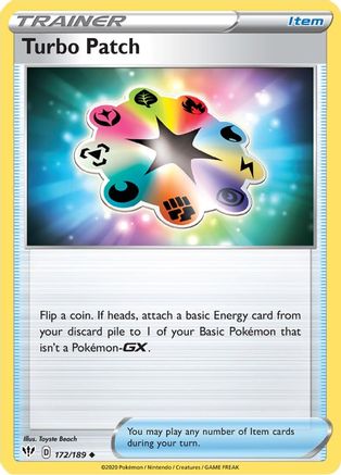 Turbo Patch (172) Reverse Holofoil - Darkness Ablaze