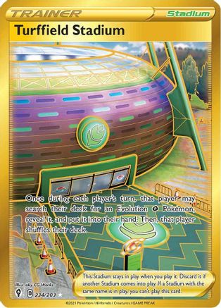 Turffield Stadium (Gold) (234) Holofoil - Evolving Skies