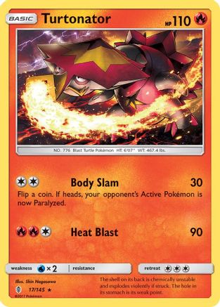 Turtonator (17) Reverse Holofoil - Guardians Rising
