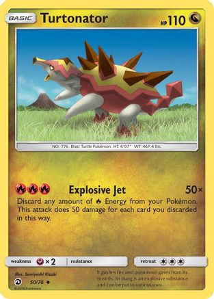 Turtonator (50) Reverse Holofoil - Dragon Majesty