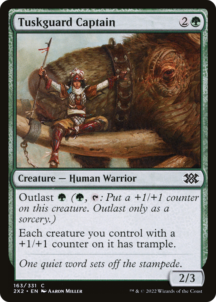 Tuskguard Captain (163) Foil - Double Masters 2022