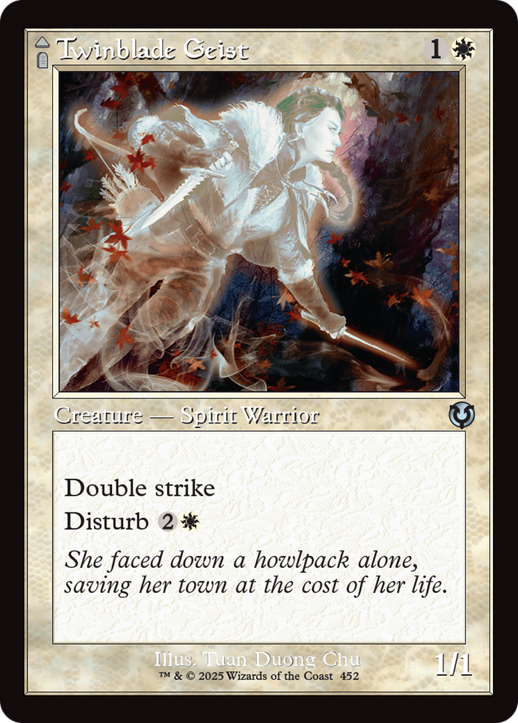 Twinblade Geist // Twinblade Invocation (Retro) (452) - Innistrad Remastered