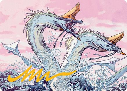Twinmaw Stormbrood (039s) Gold-Stamped - Art Series: Tarkir: Dragonstorm