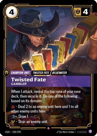 Twisted Fate – Gambler (200) Foil - Origins
