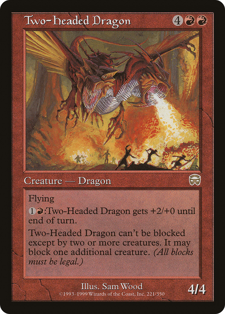 Two-Headed Dragon (221) Foil - Mercadian Masques