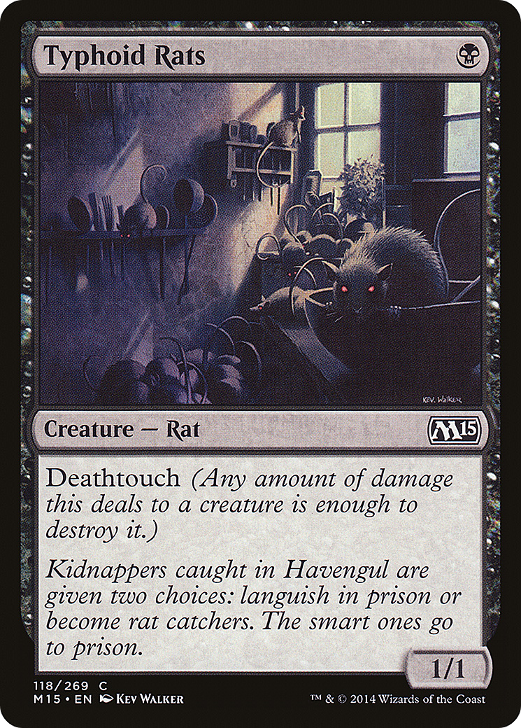 Typhoid Rats (118) Foil - Magic 2015