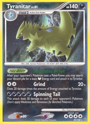 Tyranitar (30) Reverse Holofoil - Stormfront