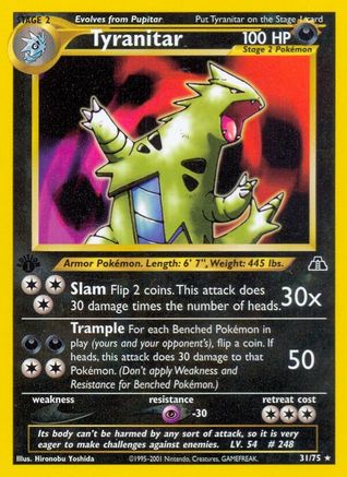Tyranitar (31) (1st Edition) - Neo Discovery