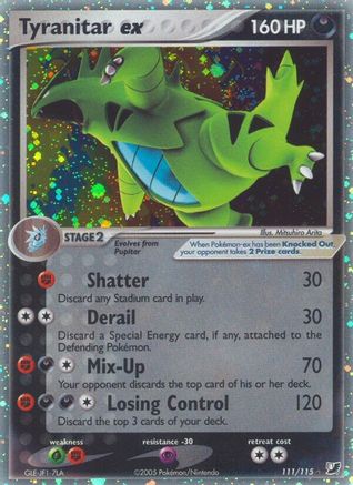 Tyranitar ex (111) Holofoil - Unseen Forces