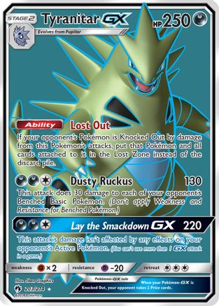Tyranitar GX (Full Art) (203) Holofoil - Lost Thunder