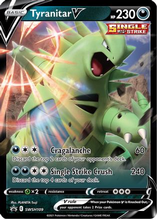 Tyranitar V (SWSH109) Holofoil - Black Star Promos