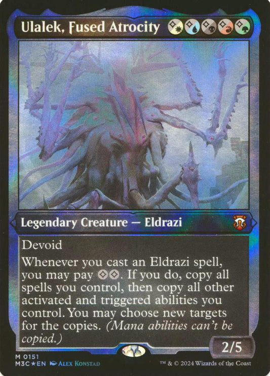 Ulalek, Fused Atrocity (Ripple Foil) (Display Commander) [Modern Horizons 3 Commander]