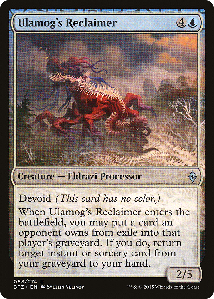 Ulamog's Reclaimer (068) Foil - Battle for Zendikar
