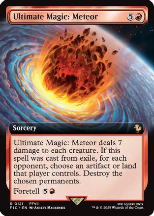 Ultimate Magic: Meteor (Extended Art) (121) - Commander: FINAL FANTASY