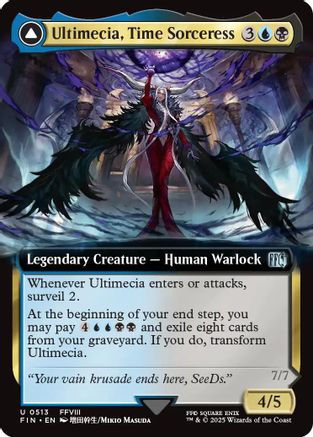 Ultimecia, Time Sorceress // Ultimecia, Omnipotent (Extended Art) (513) - FINAL FANTASY