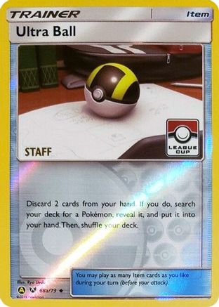 Ultra Ball (League Cup) [Staff] (68a) Reverse Holofoil - Shining Legends