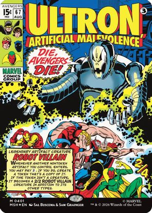 Ultron, Artificial Malevolence (Classic Comic) (401) Foil - Marvel Super Heroes