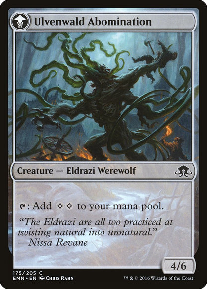 Ulvenwald Captive // Ulvenwald Abomination (175) Foil - Eldritch Moon