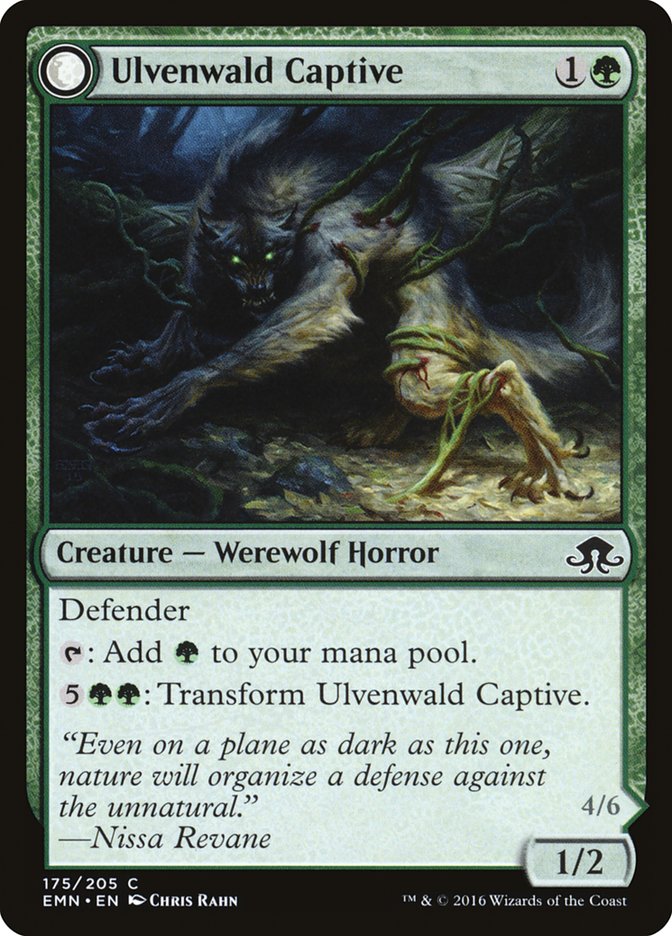Ulvenwald Captive // Ulvenwald Abomination (175) Foil - Eldritch Moon