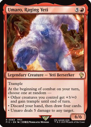 Umaro, Raging Yeti (063) - Commander: FINAL FANTASY