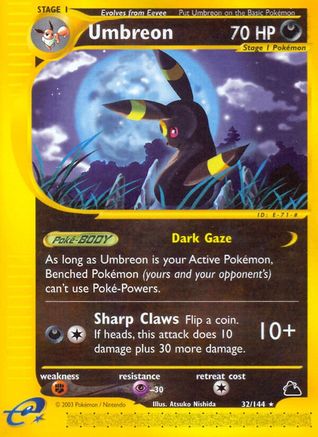 Umbreon (32) Reverse Holofoil - Skyridge