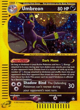 Umbreon (H29) Holofoil - Aquapolis