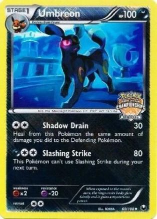 Umbreon (Regional Championships) (60) Holofoil - League & Championship Cards