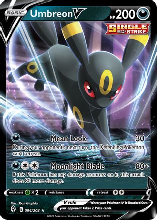 Umbreon V (Non-Holo) (Deck Exclusives) (94) - Evolving Skies
