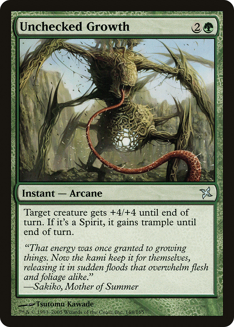 Unchecked Growth (148) Foil - Betrayers of Kamigawa