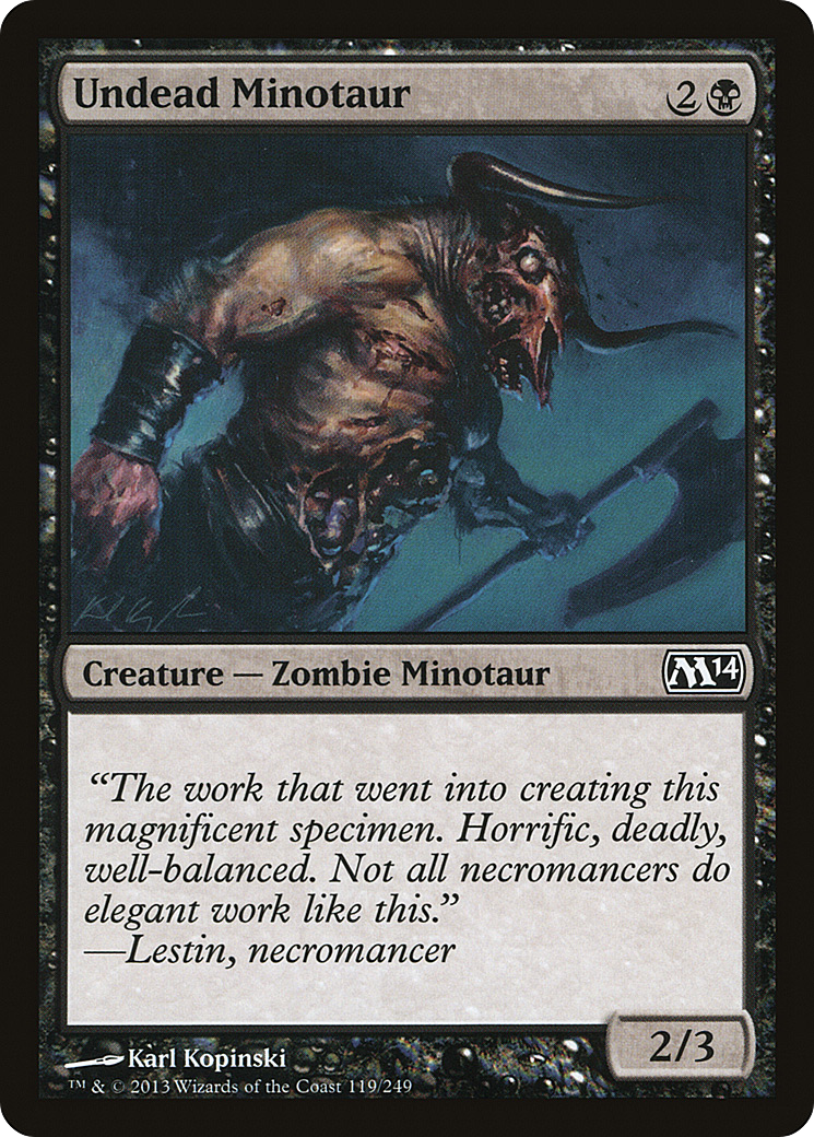 Undead Minotaur (119) Foil - Magic 2014