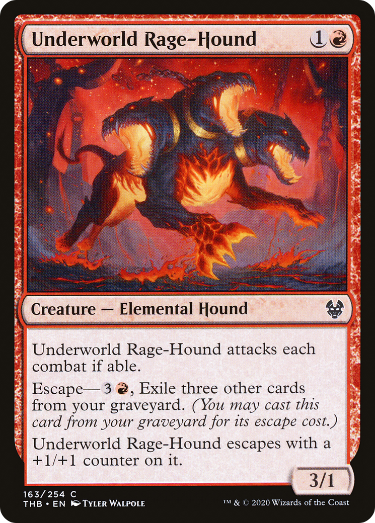 Underworld Rage-Hound (163) - Theros Beyond Death Foil