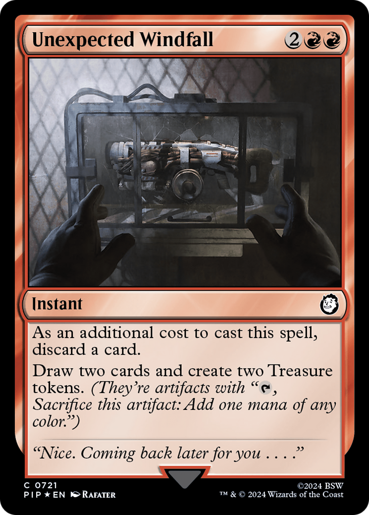 Unexpected Windfall (721) Surge Foil - Fallout