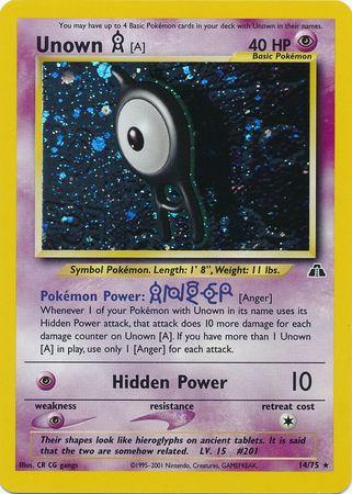 Unown [A] (14) (Unlimited) Holofoil - Neo Discovery