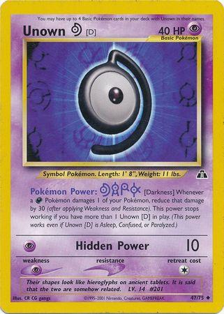 Unown [D] (47) (Unlimited) - Neo Discovery