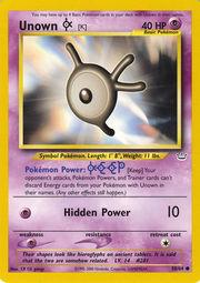 Unown [K] (58) (Unlimited) - Neo Revelation