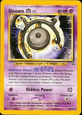 Unown [M] (49) (Unlimited) - Neo Discovery
