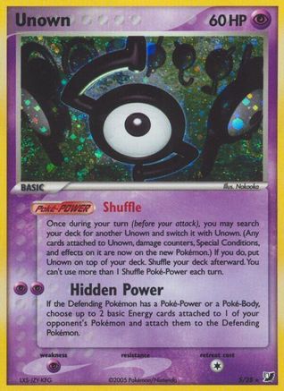 Unown (S) Holofoil - Unseen Forces