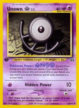 Unown [U] (51) (1st Edition) - Neo Discovery