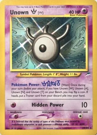Unown [W] (29) (Unlimited) - Neo Destiny