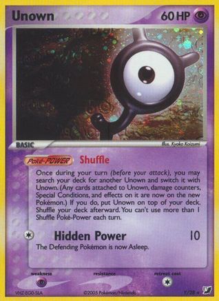 Unown (Y) Holofoil - Unseen Forces