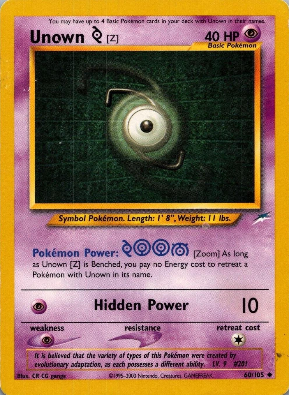 Unown [Z] (60) (Unlimited) - Neo Destiny