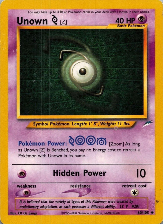 Unown [Z] (60) (Unlimited) - Neo Destiny