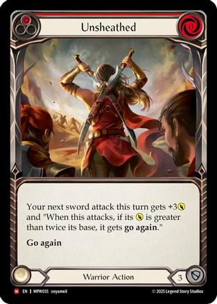 Unsheathed (Red) (MPW035) - Mastery Pack Warrior