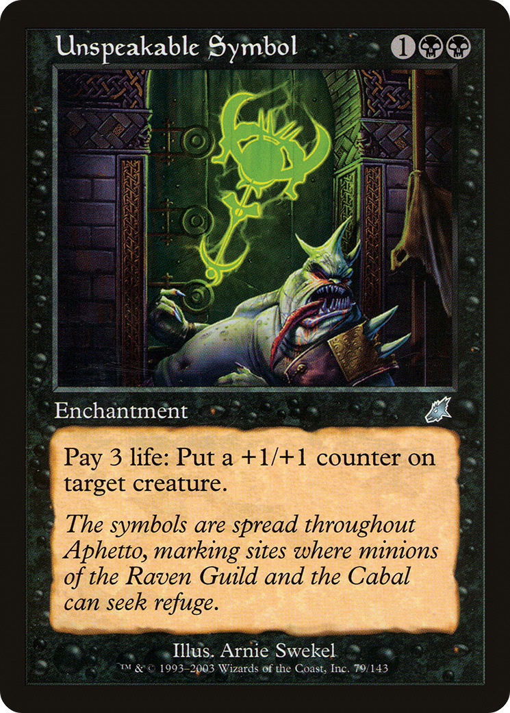 Unspeakable Symbol (079) Foil - Scourge