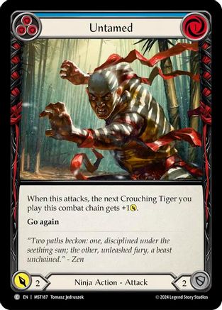 Untamed (Blue) (MST187) Rainbow Foil - Part the Mistveil