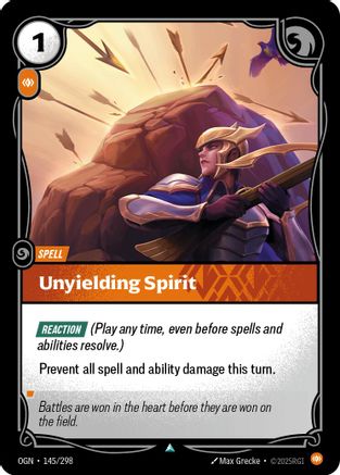 Unyielding Spirit (145) Foil - Origins