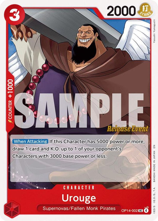 Urouge (OP14-002) Release Event Cards