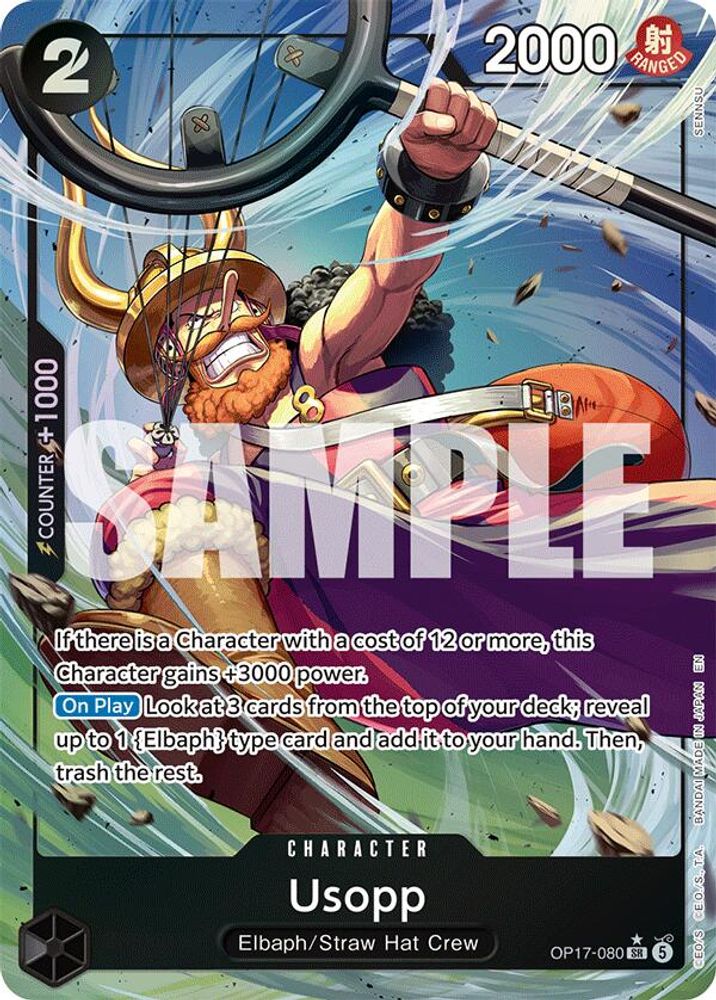 Usopp (Alternate Art) (OP17-080) Foil