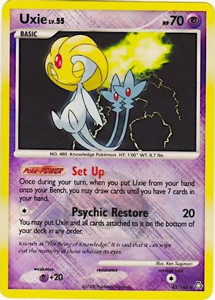 Uxie (League Promo) (43) Reverse Holofoil - Legends Awakened