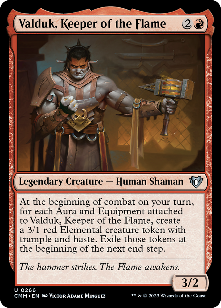 Valduk, Keeper of the Flame (266) - Commander Masters